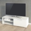 Small TV Unit with Storage in White - TV&#39;s up to 50&quot; - Match