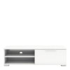 Small TV Unit with Storage in White - TV&#39;s up to 50&quot; - Match