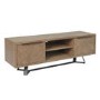 Brown Chevron TV Stand with Storage
