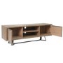 Brown Chevron TV Stand with Storage