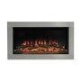 Be Modern Flare Avella Brushed Steel Inset Electric Fire 34 Inch