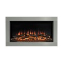 FOL102295 Be Modern Flare Avella Brushed Steel Inset Electric Fire 34 Inch