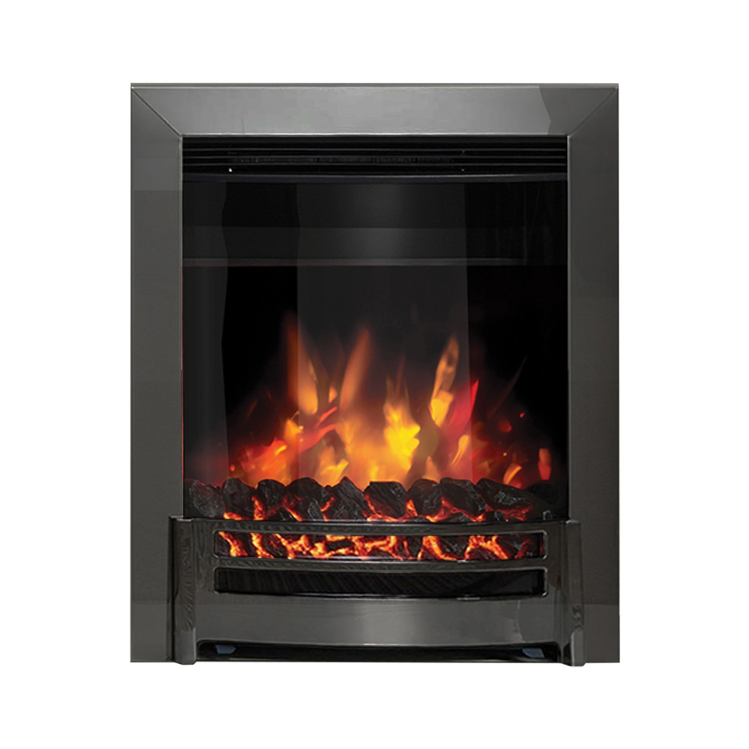 Flare By Be Modern Ember Black Nickle Inset Electric Fireplace