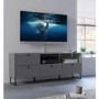 Wide Grey TV Stand with Storage - TV's up to 70" - Mamiko