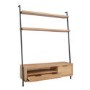Industrial TV Unit with Shelves on Top