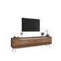White and Walnut TV Unit