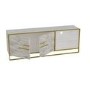 Gold and White Marble Effect TV Unit