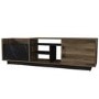 Walnut and Black Marble Effect TV Unit - TV's up to - 77"
