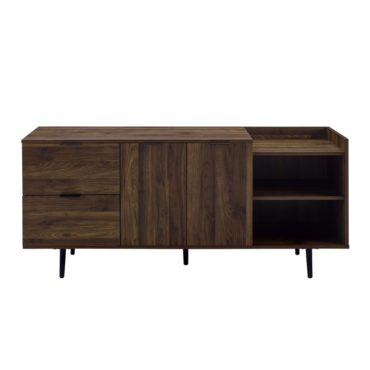 Foster Modern Storage TV Stand in Dark Walnut