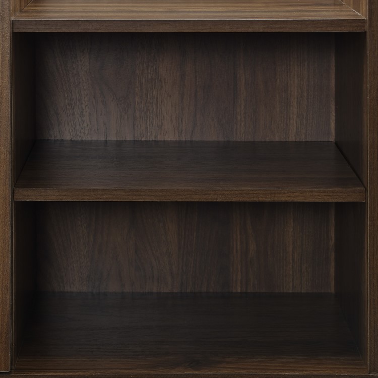 Foster Modern Storage TV Stand in Dark Walnut