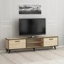 Nirvana Oak and Black TV Stand 