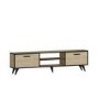 Nirvana Oak and Black TV Stand 