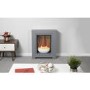 Adam Monet Grey Freestanding Electric Inset Fireplace Suite With Pebble Bowl 23 Inch