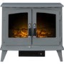 Adam Grey Freestanding Electric Stove Fire - Woodhouse