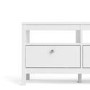 Madrid White 3 Drawer TV Stand - Furniture to Go