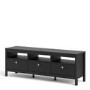 Large TV Stand with Storage in Black - TV's upto 74"  - Furniture to Go