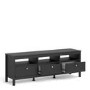 Large TV Stand with Storage in Black - TV's upto 74"  - Furniture to Go