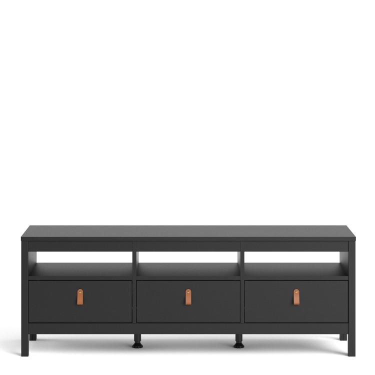 Large TV Stand with Storage in Black - TV's upto 77" - Furniture to Go