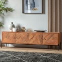 FOL103709 Acacia Wood TV Stand with Storage - Caspian House