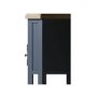 Navy Solid Oak Corner TV Stand with Storage - TV's up to 43" - Pegasus