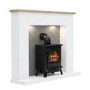 Be Modern 54" Electric Suite with Black Colman Stove and Flue - Sennen
