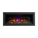 FOL105308 Be Modern Flare Avella Grande Black Inset Electric Media Wall Fireplace 45 Inch