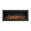 FOL105308 Be Modern Flare Avella Grande Black Inset Electric Media Wall Fireplace 45 Inch