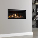 FOL105336 Black 16inch Inset Gas Media Wall Fireplace - Sirocco Fires Vola 860
