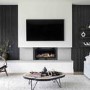 Nickel Trim Inset Gas Fire with Coal - Vola 860