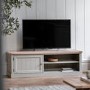 Large Sage Green Wooden TV Stand with Storage - TV's up to 55" - Eton - Caspian House