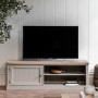 Large Sage Green Wooden TV Stand with Storage - TV's up to 55" - Eton - Caspian House