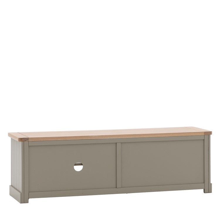 Large Sage Green Wooden TV Stand with Storage - TV's up to 55" - Eton - Caspian House