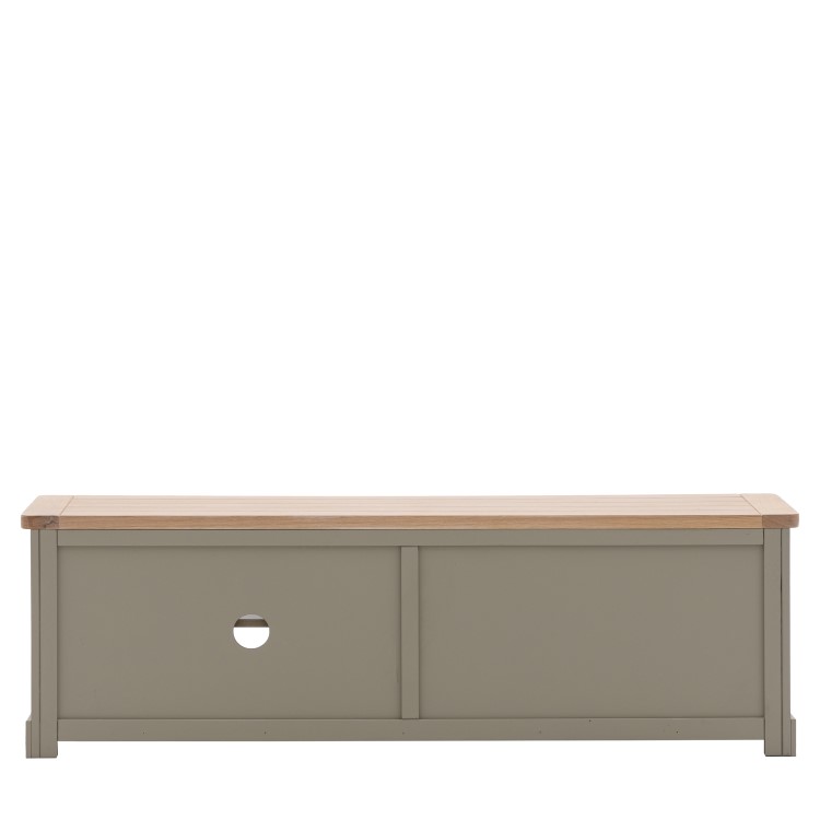 Large Sage Green Wooden TV Stand with Storage - TV's up to 55" - Eton - Caspian House