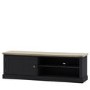 Large Navy Blue Wooden TV Stand with Storage - TV's up to 55" - Eton - Caspian House