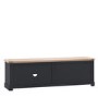 Large Navy Blue Wooden TV Stand with Storage - TV's up to 55" - Eton - Caspian House