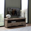 FOL105498 Large Solid Mango Wood TV Stand with Storage - TV's up to 55" - Copgrove