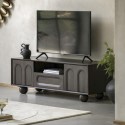 FOL105771 Large Mango Wood TV Stand with Storage - TV's up to 55" - Arc - Caspian House