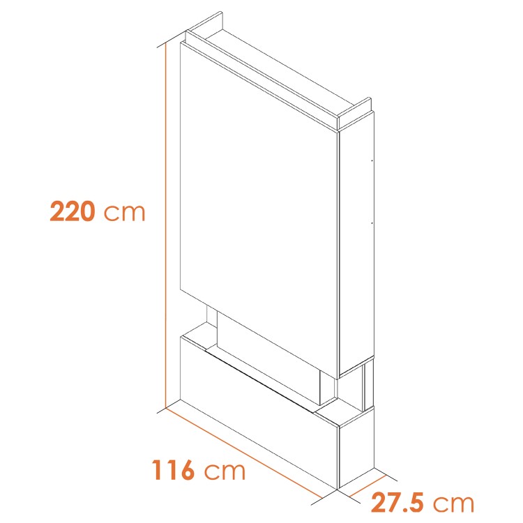 Adam Sahara Pre-Built Panoramic Media Wall 1