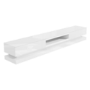 Wide White Gloss TV Stand with Storage & LEDs - TV's up to 70" - Evoque