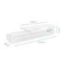 Extra Large White Gloss TV Unit - TV's up to 47" - Evoque