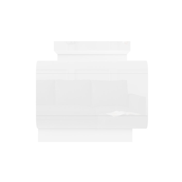 Extra Large White Gloss TV Unit - TV's up to 47" - Evoque