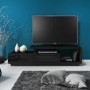 Evoque Black High Gloss TV Unit with Touch Open Drawers