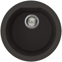 Reginox FOX-ROUND-B 1.0 Round Bowl Regi-Granite Composite Sink Metaltek Black