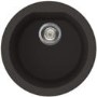 Reginox FOX-ROUND-B 1.0 Round Bowl Regi-Granite Composite Sink Metaltek Black