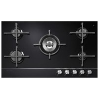 Fisher & Paykel CG905DNGGB1 85359 Designer 90cm Wide Gas-on-Glass 5 Burner Hob