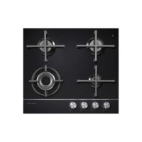 Fisher & Paykel CG604DLPGB1 85364 Designer 60cm Wide Gas-on-Glass 4 Burner LPG Hob