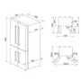 Smeg FQ60XDAIF American Style Four Door Fridge Freezer - Stainless Steel