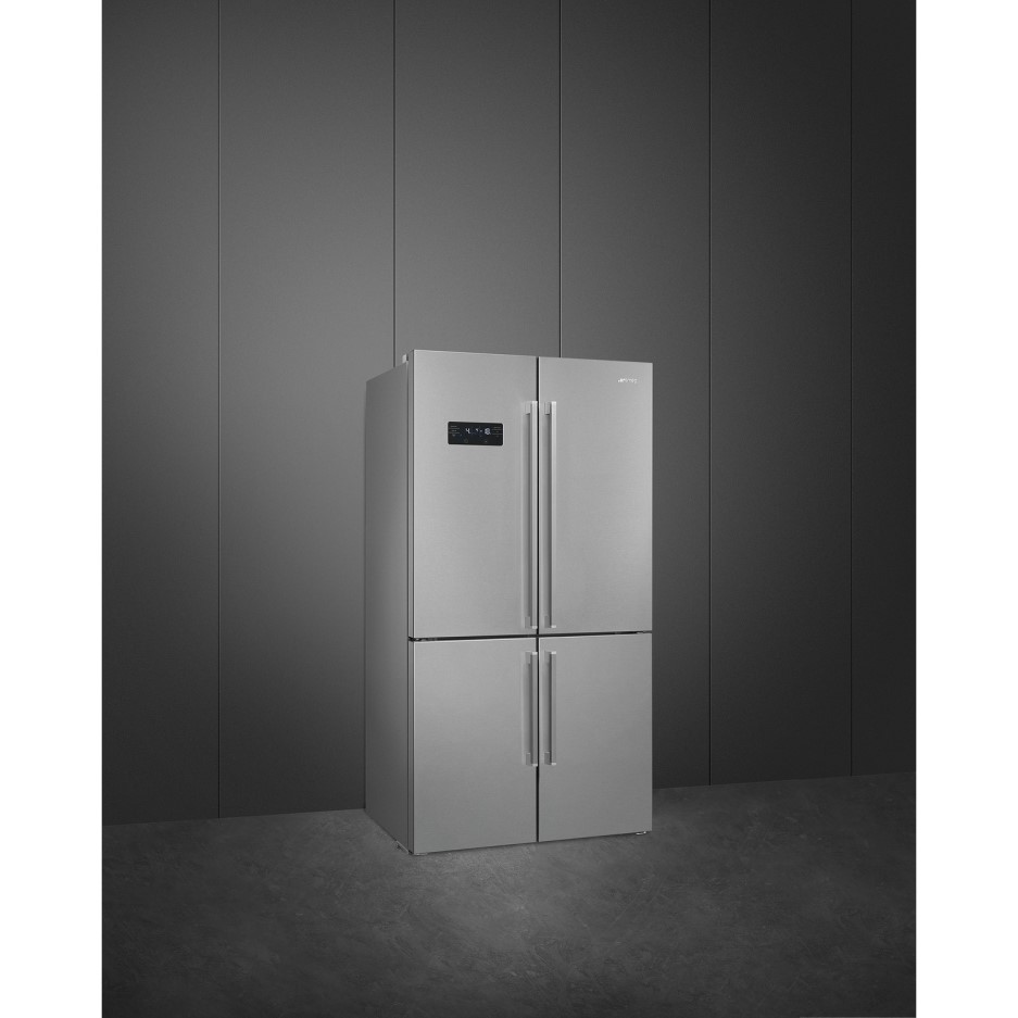 Smeg FQ60XDF American Four Door Fridge Freezer Stainless Steel Look