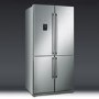 GRADE A1 - Smeg FQ60XPE Four Door Frost Free American Fridge Freezer - Stainless Steel