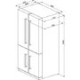 Smeg FQ60XP Stainless Steel 4-Door American Fridge Freezer With Convertible Compartment
